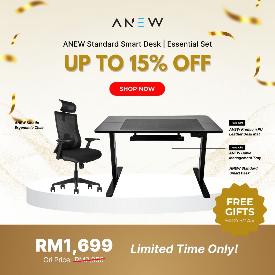 ANEW Standard Smart Desk - Essential Set c/w Free Gift worth RM258