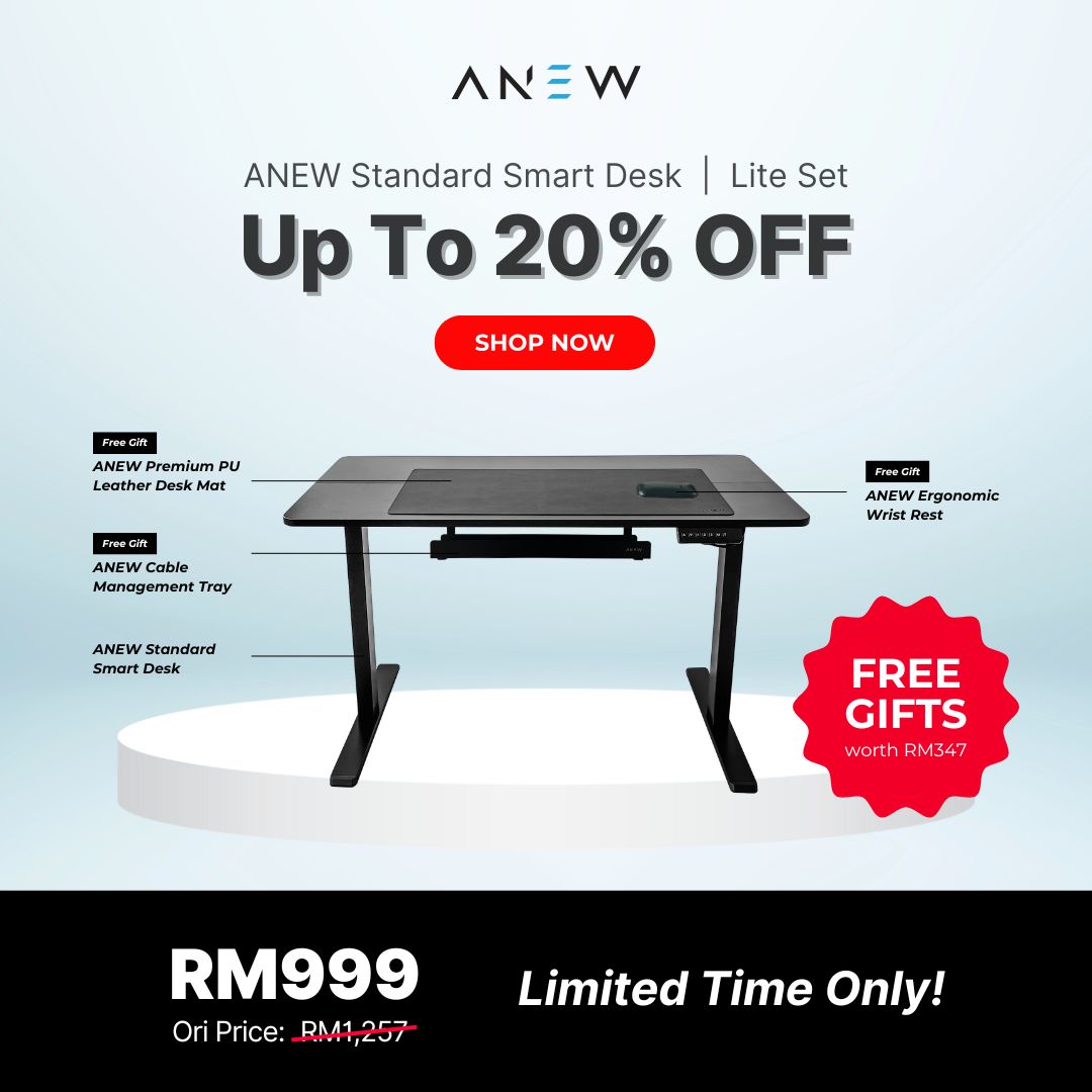 ANEW Standard Smart Desk - Lite Set c/w Free Gift worth RM347