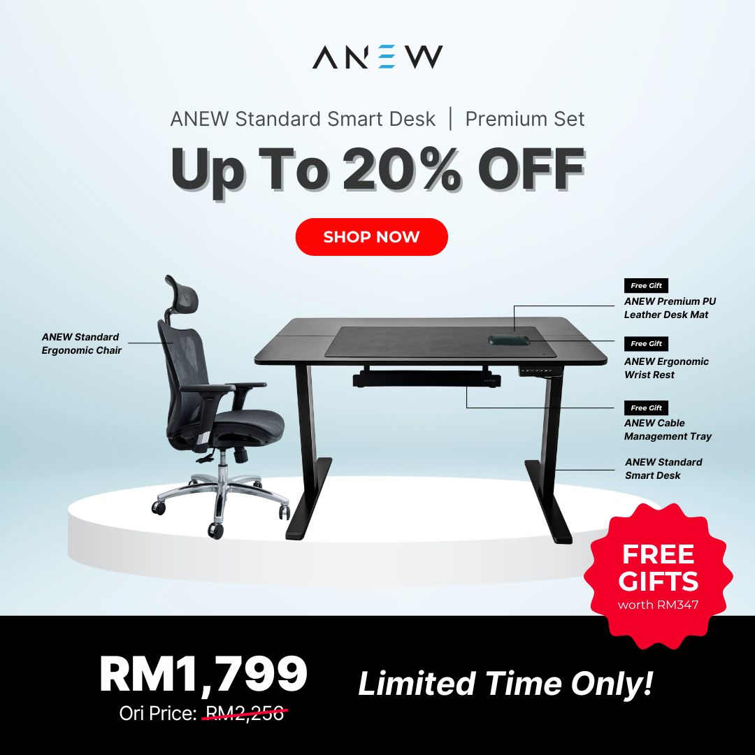 ANEW Standard Smart Desk - Premium Set c/w Free Gift worth RM347