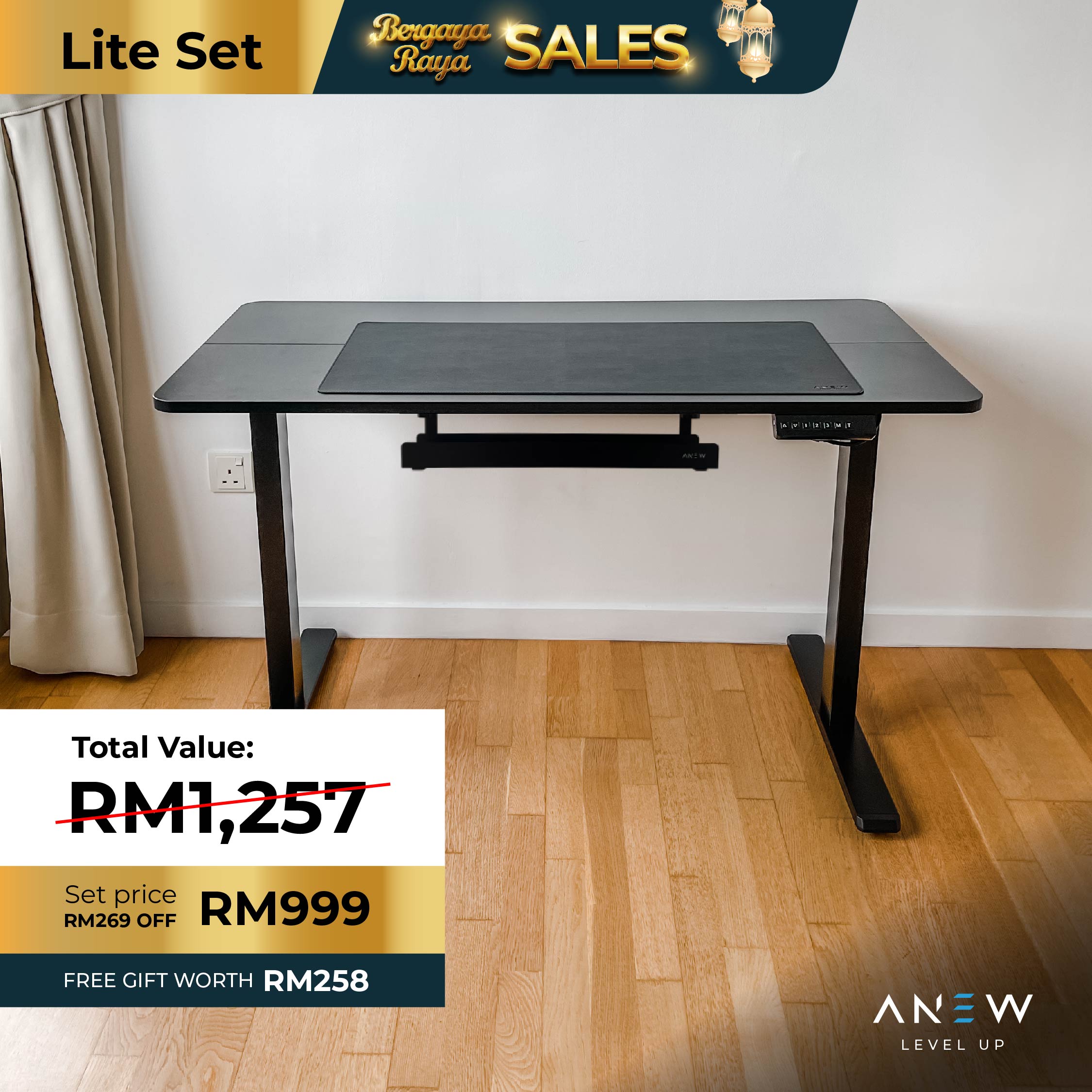 ANEW Standard Smart Desk - Lite Set c/w Free Gift worth RM258