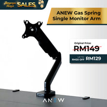 Load image into Gallery viewer, ANEW Gas Spring Single Monitor Arm
