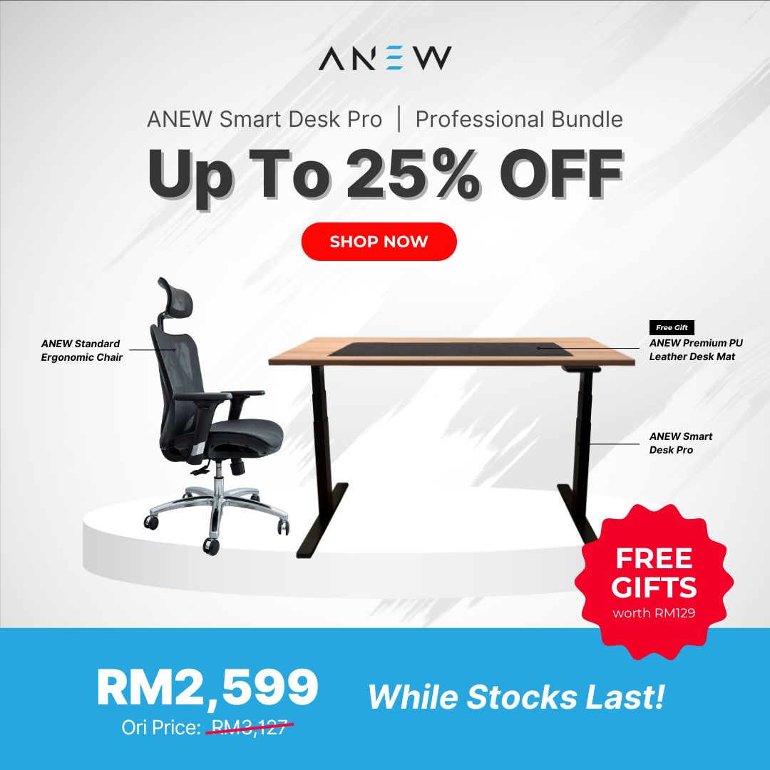 ANEW Smart Desk Pro - Professional Bundle c/w Free Gift worth RM129