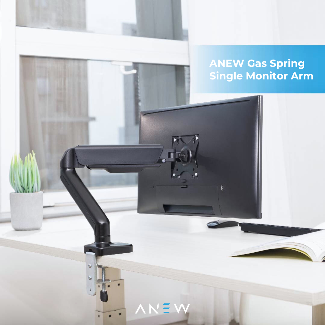 ANEW Gas Spring Single Monitor Arm