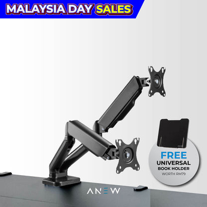 ANEW Gas Spring Dual Monitor Arm