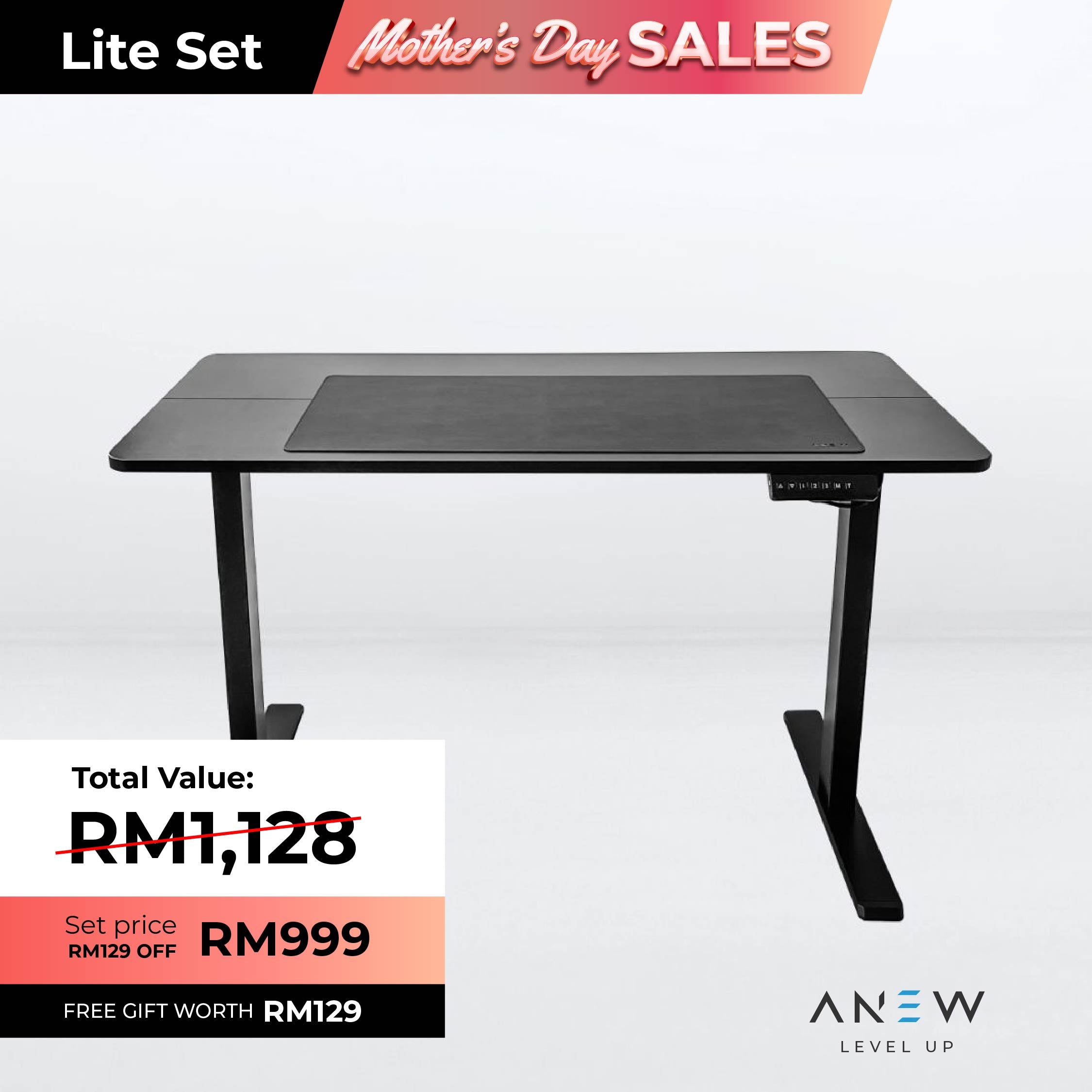 ANEW Standard Smart Desk - Lite Set c/w Free Gift worth RM129