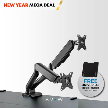 ANEW Gas Spring Dual Monitor Arm