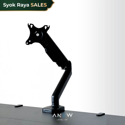 ANEW Gas Spring Single Monitor Arm