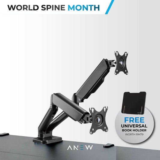ANEW Gas Spring Dual Monitor Arm